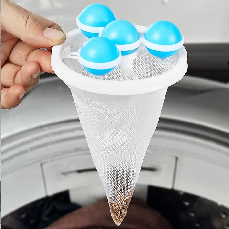 Washing Machine Filter Net Bag Cleaner Floating Hair Remover Household Laundry Ball Hair Catcher Universal Wash Protector Filter